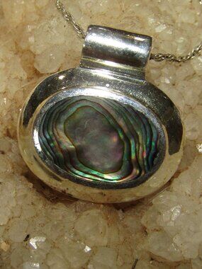 Sterling Silver Abalone Necklace